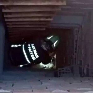 batmanda mahsur kalan kedi kurtarildi Qv24PhcU