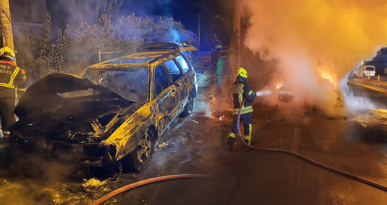 arizalanip yolda kalan otomobil alev topuna dondu gOOCqJZM